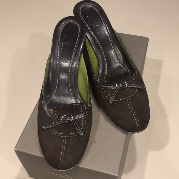 Cole Haan mules suede size 8 - Picture 2 of 5